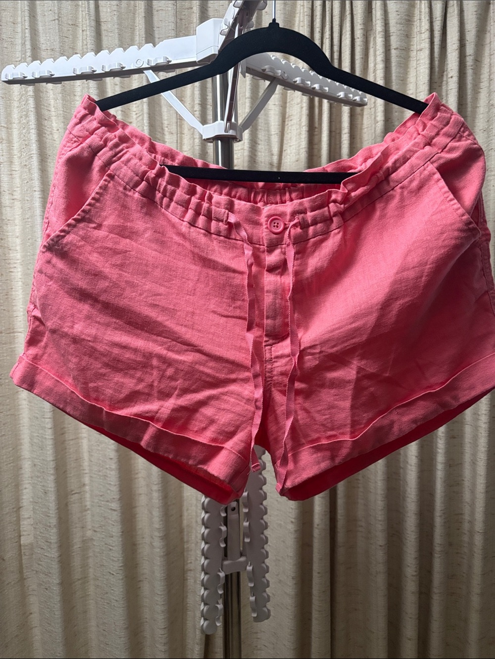 Old Navy Coral Pink High-Waist Casual Shorts
